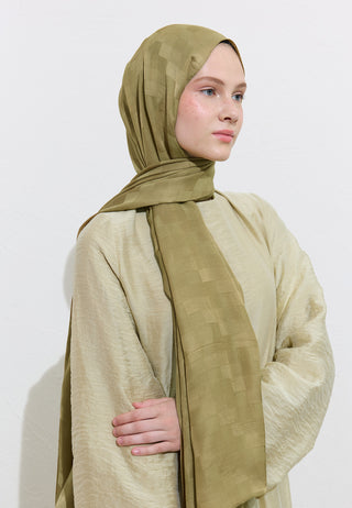 Nori Silky Jacquard Hijab Earth