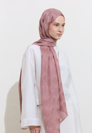 Nori Silky Jacquard Hijab Lilac