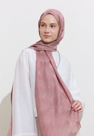 Nori Silky Jacquard Hijab Lilac