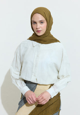 Cotton Linen Hijab Kale Salad