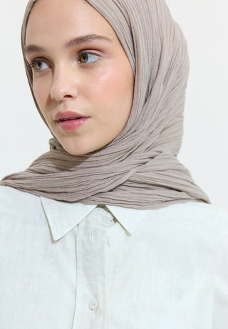 Cotton Linen Hijab Mushroom Soup