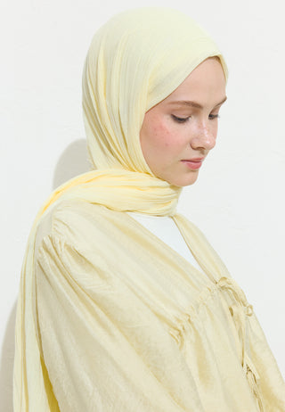 Cotton Linen Hijab Butter