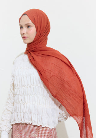 Cotton Linen Hijab Carrot Cake