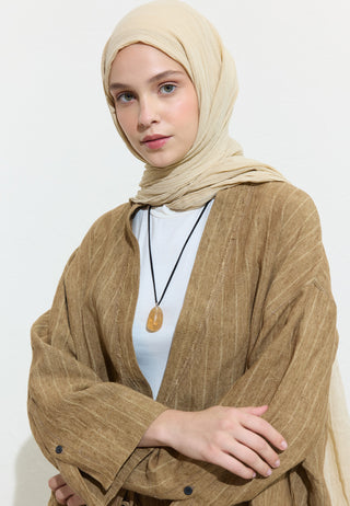 Cotton Linen Hijab Cheesecake