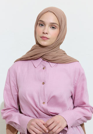 Cotton Linen Hijab Everything Bagel