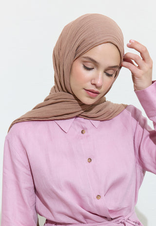 Cotton Linen Hijab Everything Bagel