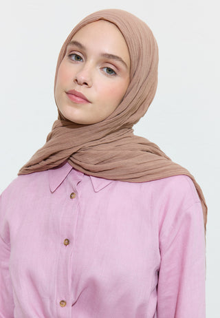 Cotton Linen Hijab Everything Bagel