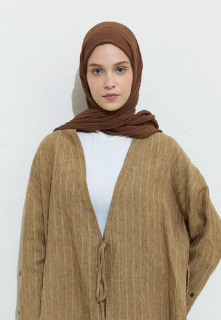 Cotton Linen Hijab Chocolate Chip Cookie