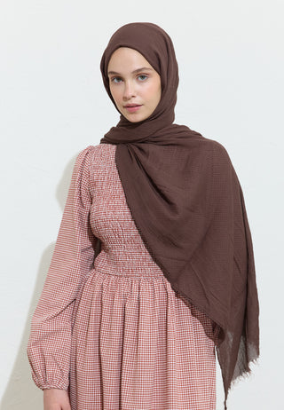 Cotton Linen Hijab Tiramisu