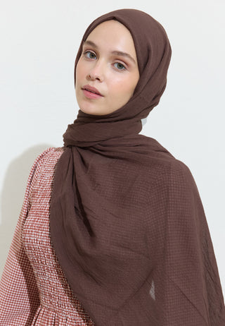 Cotton Linen Hijab Tiramisu