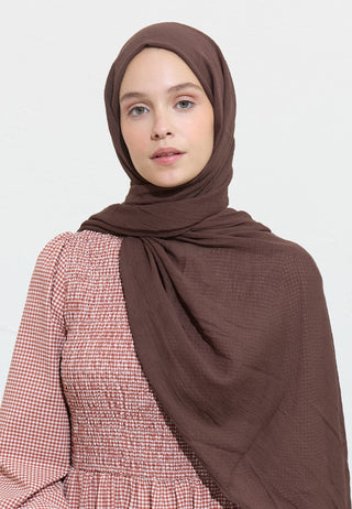 Cotton Linen Hijab Tiramisu