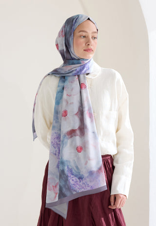 Blair Patterned Hijab Rosewood
