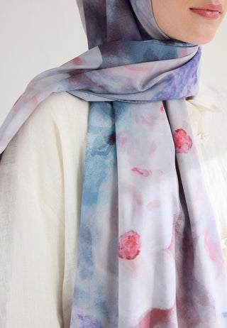 Blair Patterned Hijab Rosewood