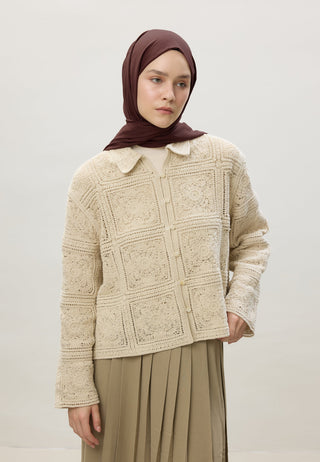 Thin Cotton Voile Hijab Bitter Brown