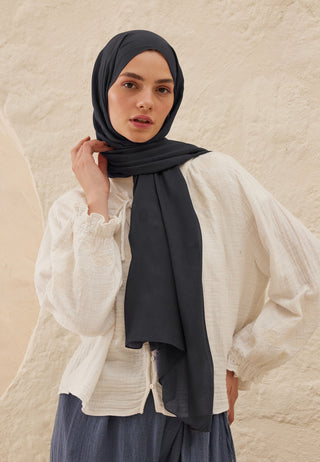 RAMİ VİSKON ŞAL MAVİ-GRİ