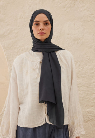 RAMİ VİSKON ŞAL MAVİ-GRİ