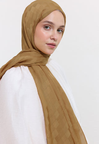 Nori Silky Jacquard Hijab Sahara