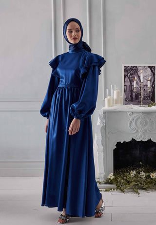 Shimmering Hijab Midnight Blue