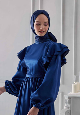 JANJANLI ŞAL GECE MAVİSİ