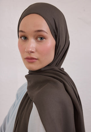 Soft Viscose Hijab Dusty Brown