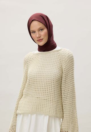 Thin Cotton Voile Hijab Burgundy