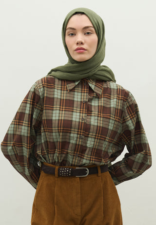 Cashmere Touch Hijab Khaki