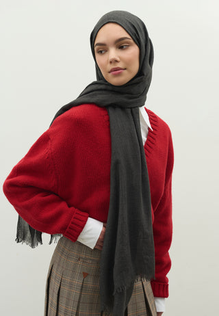 Cashmere Touch Hijab Anthracite