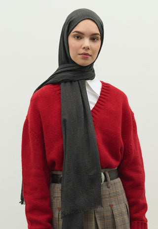 Cashmere Touch Hijab Anthracite