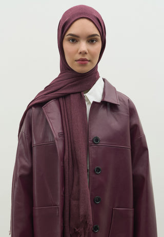 Cashmere Touch Hijab Plum