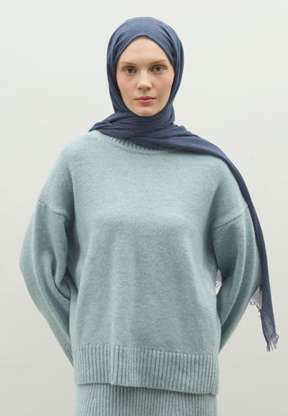 Cashmere Touch Hijab Indigo