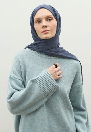 Cashmere Touch Hijab Indigo