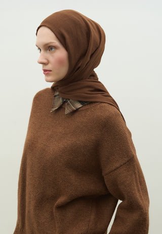 Cashmere Touch Hijab Chocolate