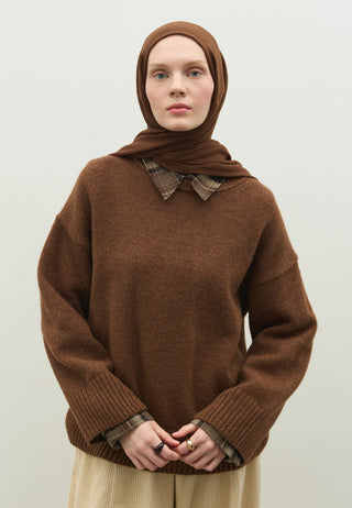 Cashmere Touch Hijab Chocolate
