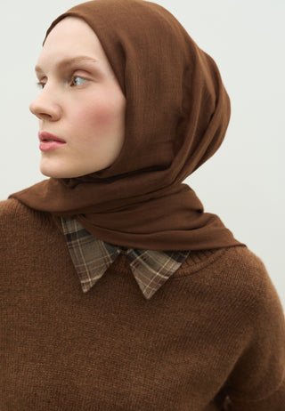 Cashmere Touch Hijab Chocolate