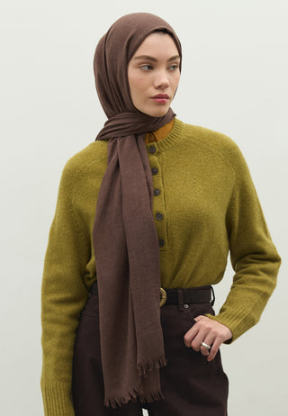 Cashmere Touch Hijab Cocoa