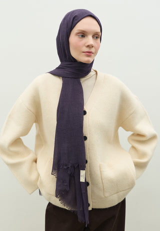 Cashmere Touch Hijab Eggplant Purple