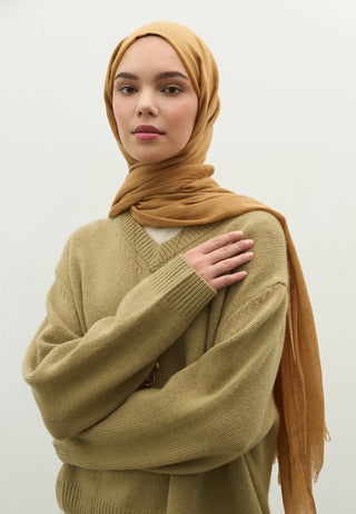 Cashmere Touch Hijab Latte Brown