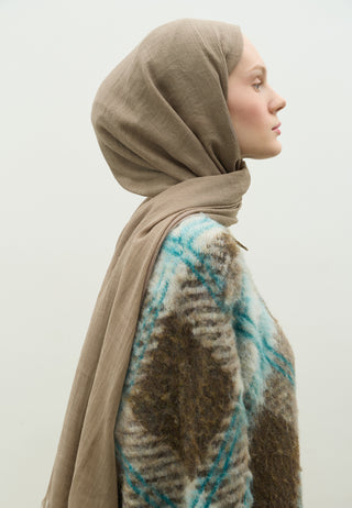 Cashmere Touch Hijab Taupe