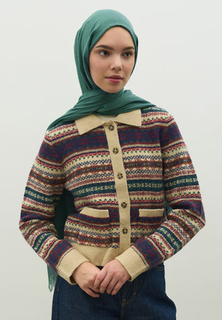 Cashmere Touch Hijab Pine Green