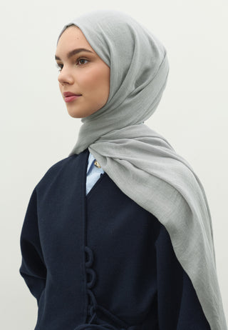 Cashmere Touch Hijab Silver