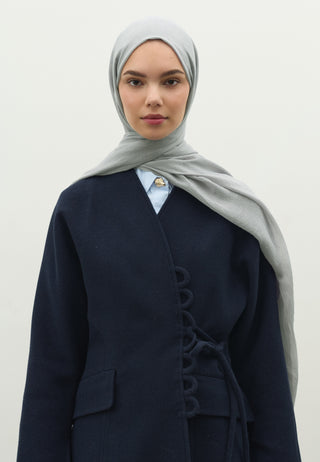 Cashmere Touch Hijab Silver