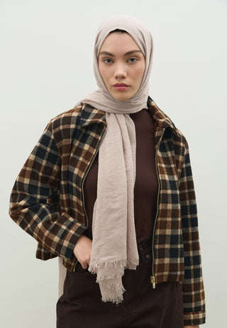 Cashmere Touch Hijab Beige