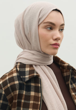 Cashmere Touch Hijab Beige