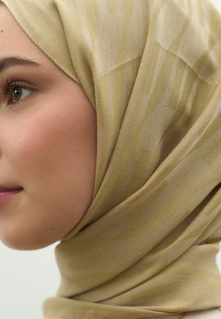 Nara Jacquard Hijab Taupe