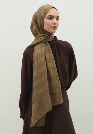 Nara Jacquard Hijab Earth