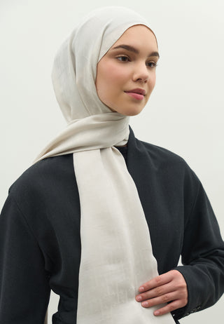 Monogram Jacquard Hijab Stone