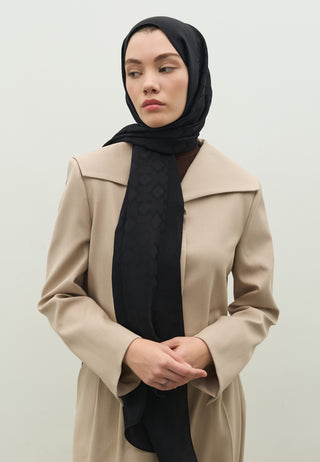 Oslo Jacquard Hijab Black
