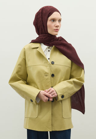 Oslo Jacquard Hijab Burgundy