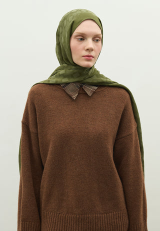 Oslo Jacquard Hijab Military Khaki