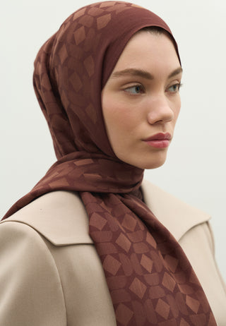 Oslo Jacquard Hijab Tree Bark